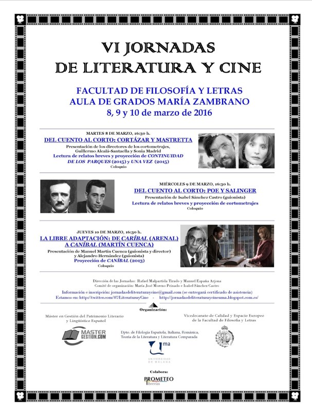VI JORNADAS LITERATURA Y CINE
