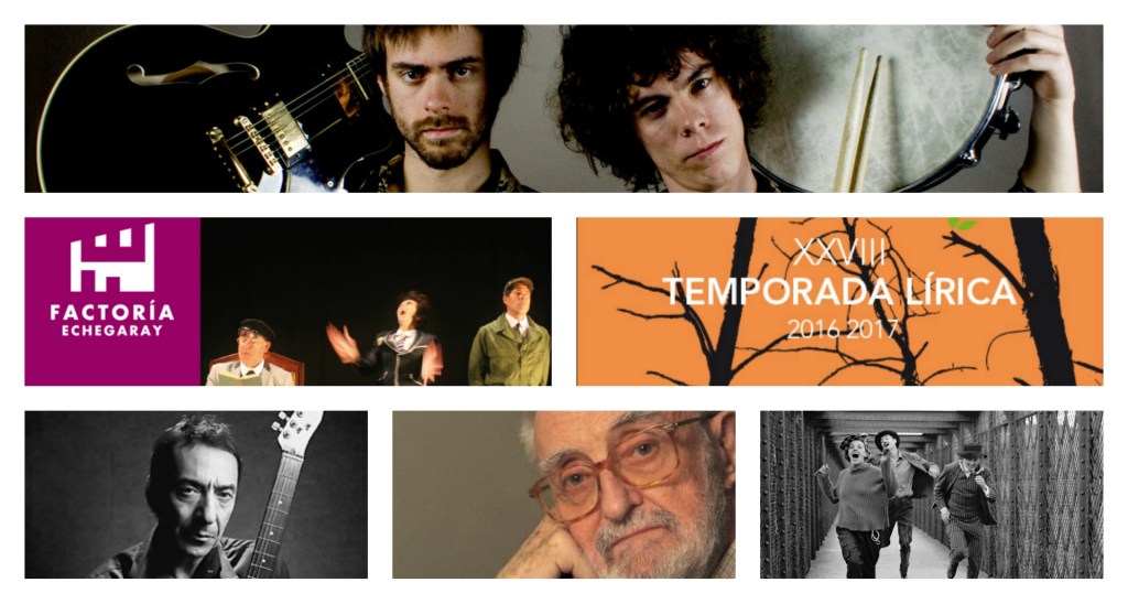 Agenda cultural (del 26 de septiembre al 2 de octubre de&nbsp;2016)