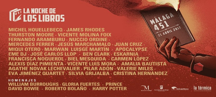 Programación de la 3ª edición de Málaga 451: La noche de los&nbsp;libros