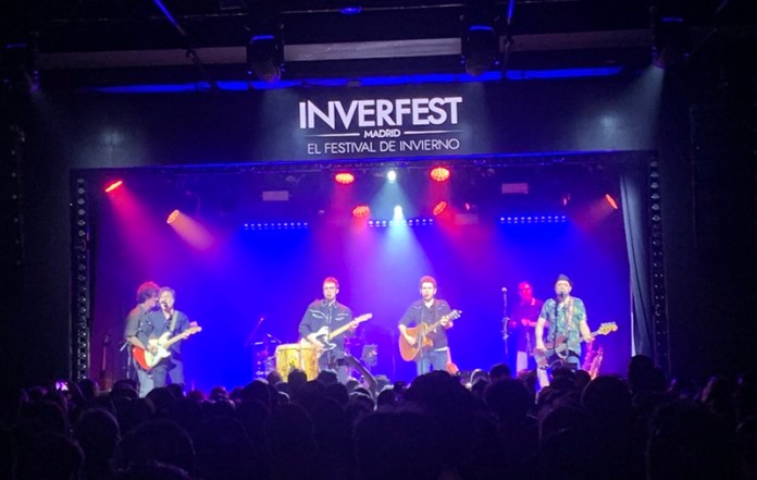 La Estrella Azul, durante su actuación en la sala But de Madrid