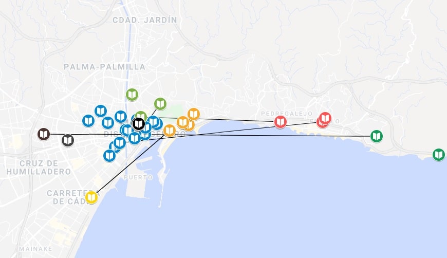 La Red de Bibliotecas Municipales crea un Mapa Literario de&nbsp;Málaga