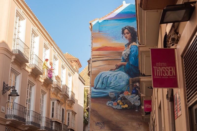 El Museo Carmen Thyssen Málaga y Larios inauguran un nuevo mural artístico en el Entorno&nbsp;Thyssen
