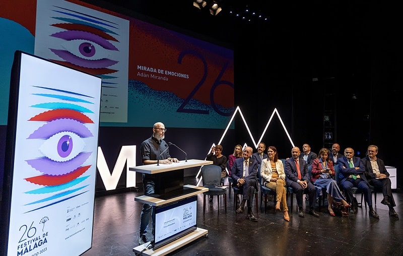 El diseñador Adán Miranda indaga en las emociones del cine en el cartel del 26 Festival de&nbsp;Málaga